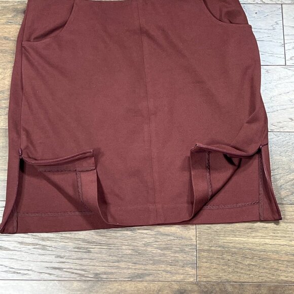 CABI Boss Pencil Skirt Currant (Maroon) Size 2 #3582 EUC - Picture 4 of 7